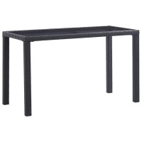 vidaXL Patio Table Black 48.4