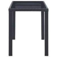 vidaXL Patio Table Black 48.4