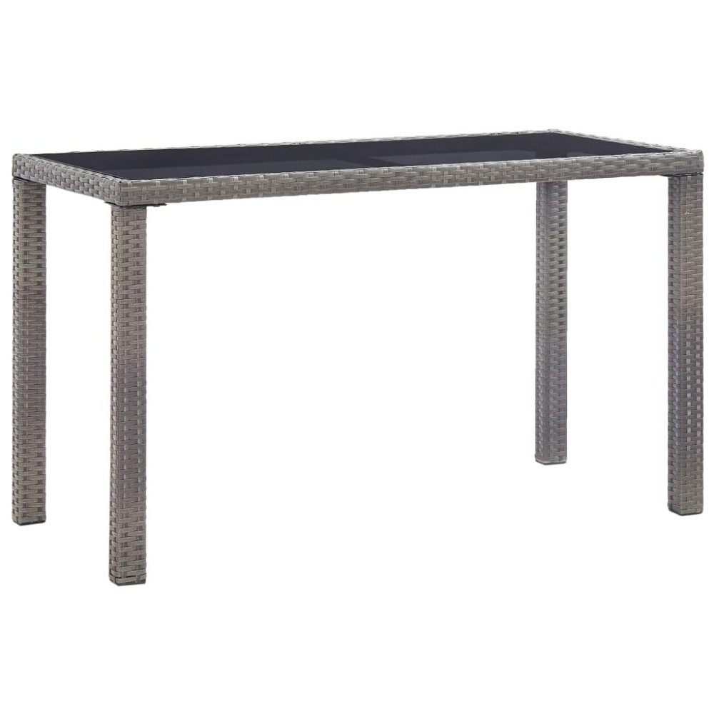 Vidaxl Patio Table Anthracite 48.4X23.6X29.1 Poly Rattan