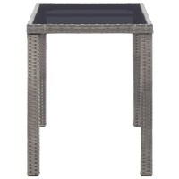 Vidaxl Patio Table Anthracite 48.4X23.6X29.1 Poly Rattan