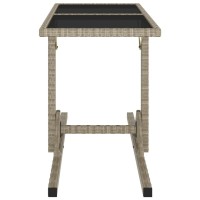 vidaXL Patio Table Beige 43.3