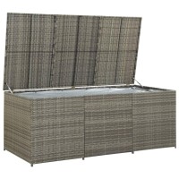 vidaXL Patio Storage Box Poly Rattan 70.9