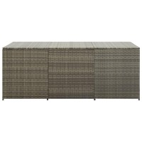 vidaXL Patio Storage Box Poly Rattan 70.9