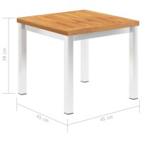 vidaXL Patio Side Table 17.7