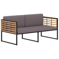 vidaXL Patio Bench with Cushions 114.1