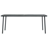 Vidaxl Patio Table Dark Gray 70.9X32.7X28.3 Steel