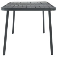 Vidaxl Patio Table Dark Gray 70.9X32.7X28.3 Steel