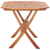 Vidaxl Folding Patio Table 53.1X33.5X29.5 Solid Wood Acacia