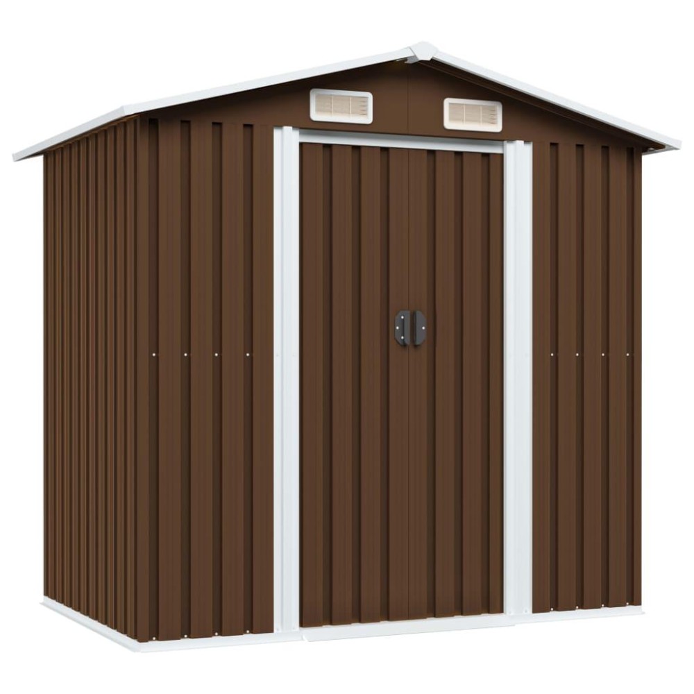 vidaXL Garden Storage Shed Brown 80.3