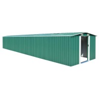 vidaXL Garden Shed Green 101.2