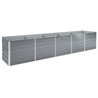 vidaXL Garden Raised Bed Galvanized Steel 157.5