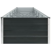 vidaXL Garden Raised Bed Galvanized Steel 189