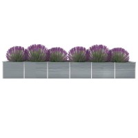 vidaXL Garden Raised Bed Galvanized Steel 236.2