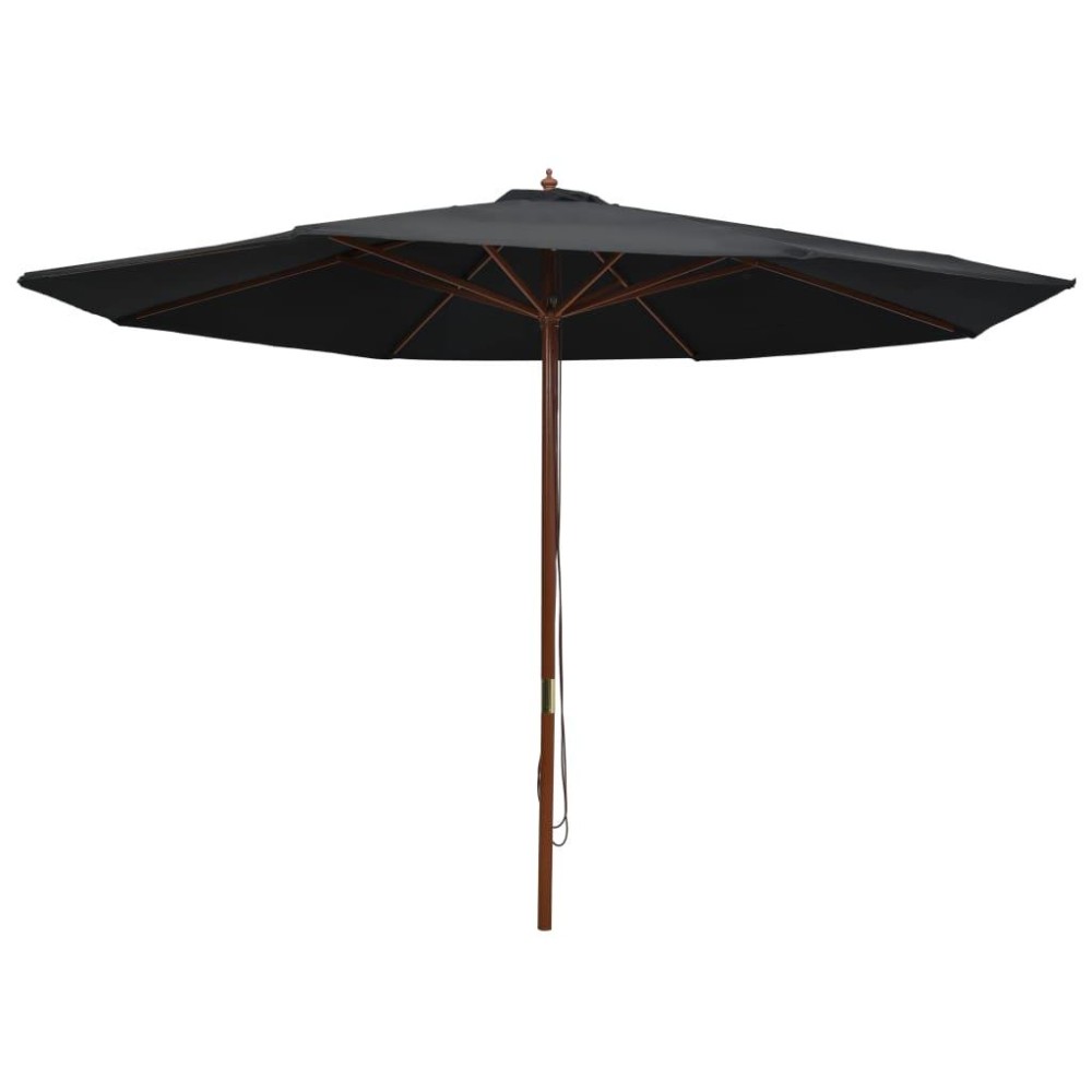 vidaXL Outdoor Parasol with Wooden Pole 137.8