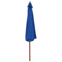 vidaXL Outdoor Parasol with Wooden Pole 137.8