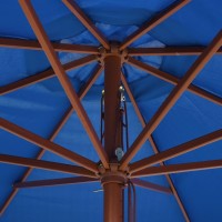 vidaXL Outdoor Parasol with Wooden Pole 137.8