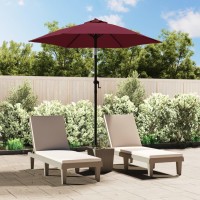 vidaXL Parasol Burgundy 78.7