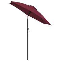 vidaXL Parasol Burgundy 78.7