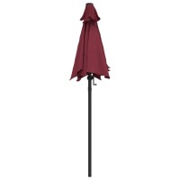 vidaXL Parasol Burgundy 78.7