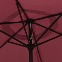 vidaXL Parasol Burgundy 78.7