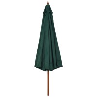 vidaXL Outdoor Parasol with Wooden Pole 129.9