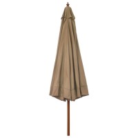 vidaXL Outdoor Parasol with Wooden Pole 129.9