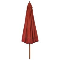 vidaXL Outdoor Parasol with Wooden Pole 129.9