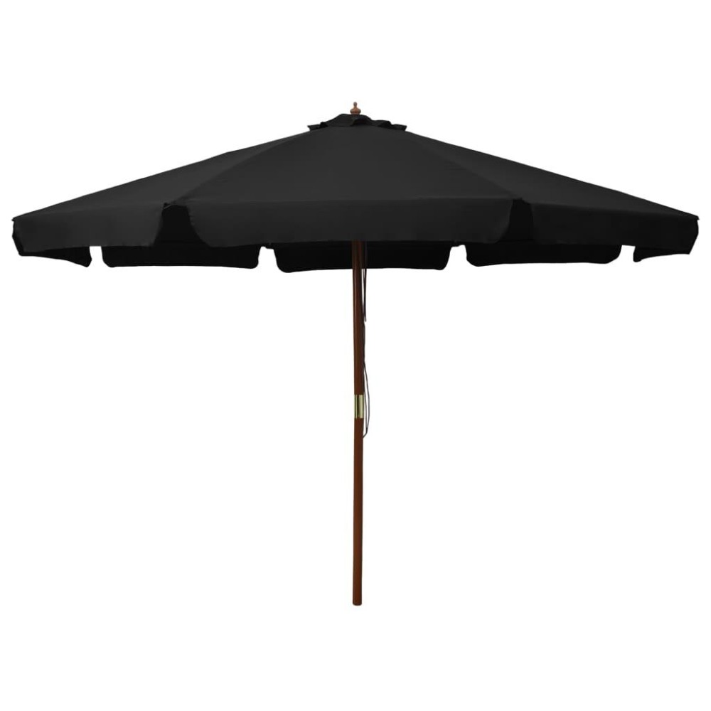 vidaXL Outdoor Parasol with Wooden Pole 129.9