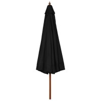 vidaXL Outdoor Parasol with Wooden Pole 129.9