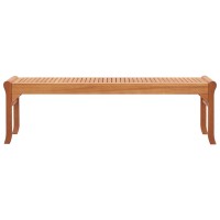 Vidaxl 3-Seater Patio Bench 59.1 Solid Wood Eucalyptus
