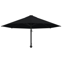 vidaXL Wall-Mounted Parasol with Metal Pole 118.1