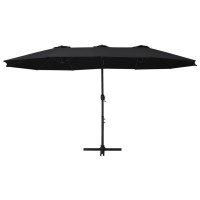 vidaXL Outdoor Parasol with Aluminum Pole 181.1