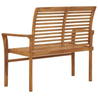 Vidaxl Patio Bench 44.1 Solid Teak Wood