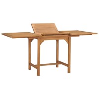 Vidaxl Extending Patio Table (43.3-63)X31.5X29.5 Solid Teak Wood