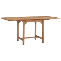 Vidaxl Extending Patio Table (43.3-63)X31.5X29.5 Solid Teak Wood
