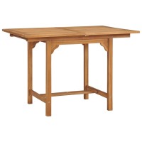 Vidaxl Extending Patio Table (43.3-63)X31.5X29.5 Solid Teak Wood