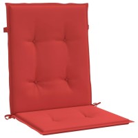 vidaXL Garden Lowback Chair Cushions 2 pcs Red 39.4