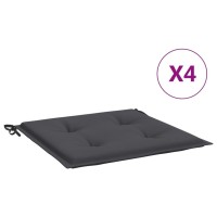 vidaXL Garden Chair Cushions 4 pcs Anthracite 15.7