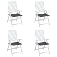 vidaXL Garden Chair Cushions 4 pcs Anthracite 15.7