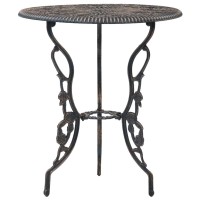 Vidaxl 3 Piece Bistro Set Cast Aluminum