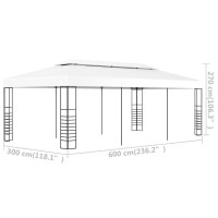 vidaXL Gazebo Marquee 236.2