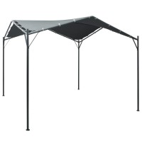 vidaXL Gazebo Pavilion Tent Canopy 9.8ft x9.8ft Steel Anthracite