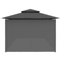 vidaXL Gazebo with Curtains 236.2