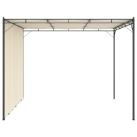 vidaXL Garden Gazebo with Side Curtain 118.1