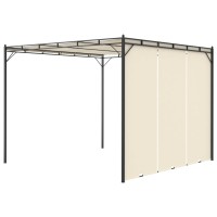 vidaXL Garden Gazebo with Side Curtain 118.1