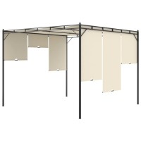 vidaXL Garden Gazebo with Side Curtain 118.1