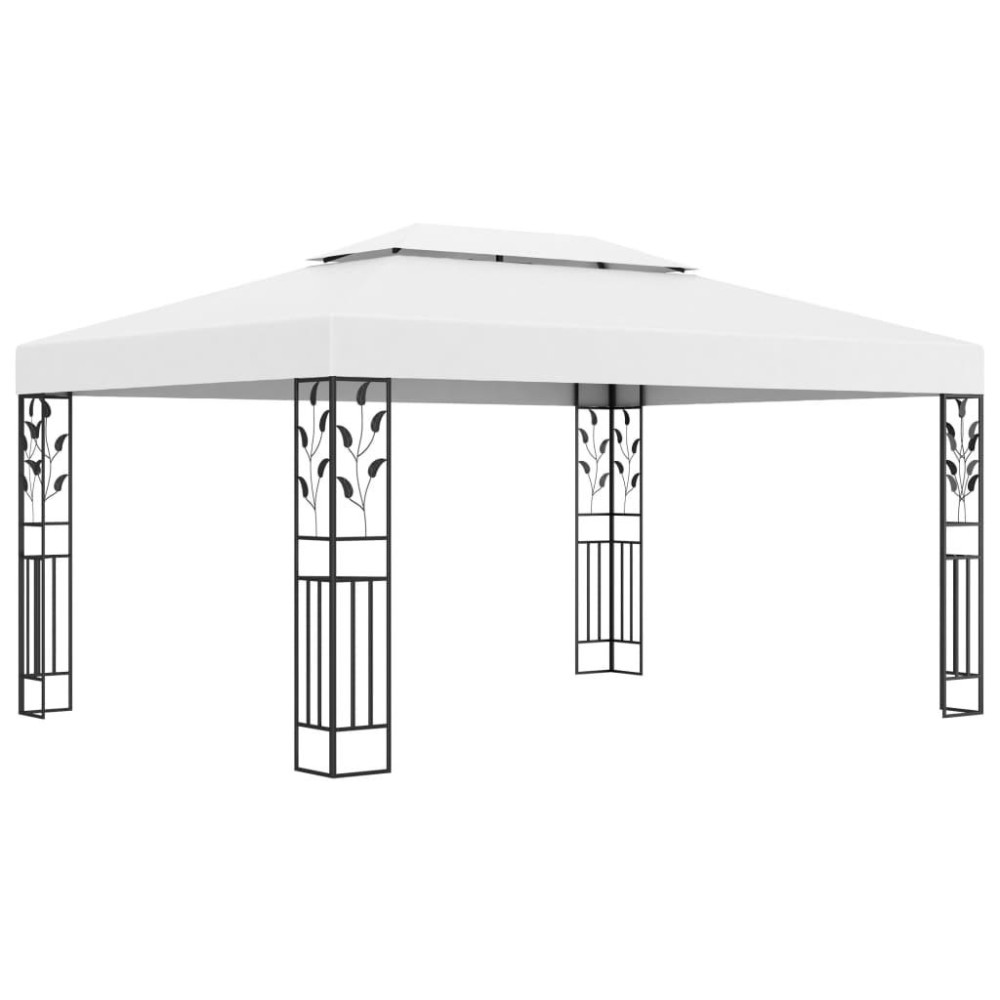 vidaXL Gazebo with Double Roof 118.1