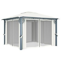 vidaXL Gazebo with Curtain 118.1