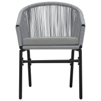 Vidaxl Patio Chairs 2 Pcs Anthracite Pe Rattan