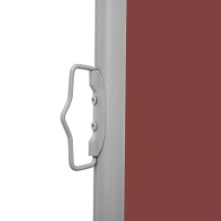 vidaXL Retractable Side Awning Brown 39.4